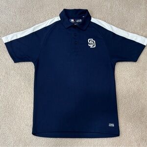 MLB San Diego Padres Navy and White Polo Shirt